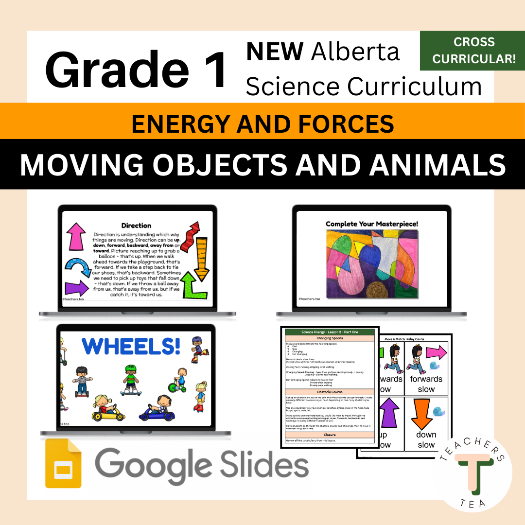 Alberta Grade 1 New Science - ENERGY AND FORCES - Moving Objects and Animals