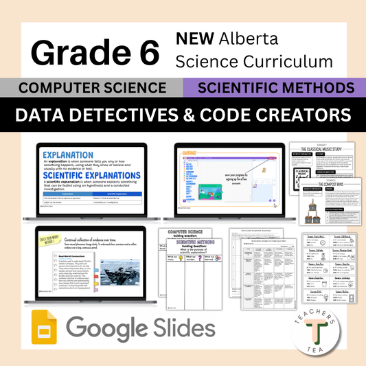 Alberta Grade 6 New Science Curriculum - Computer Science & Scientific Methods