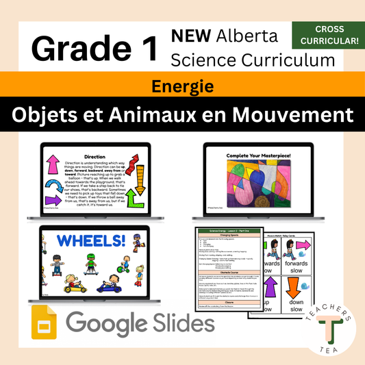 Alberta Grade 1 Science FRENCH  - ENERGY AND FORCES - Moving Objects and Animals