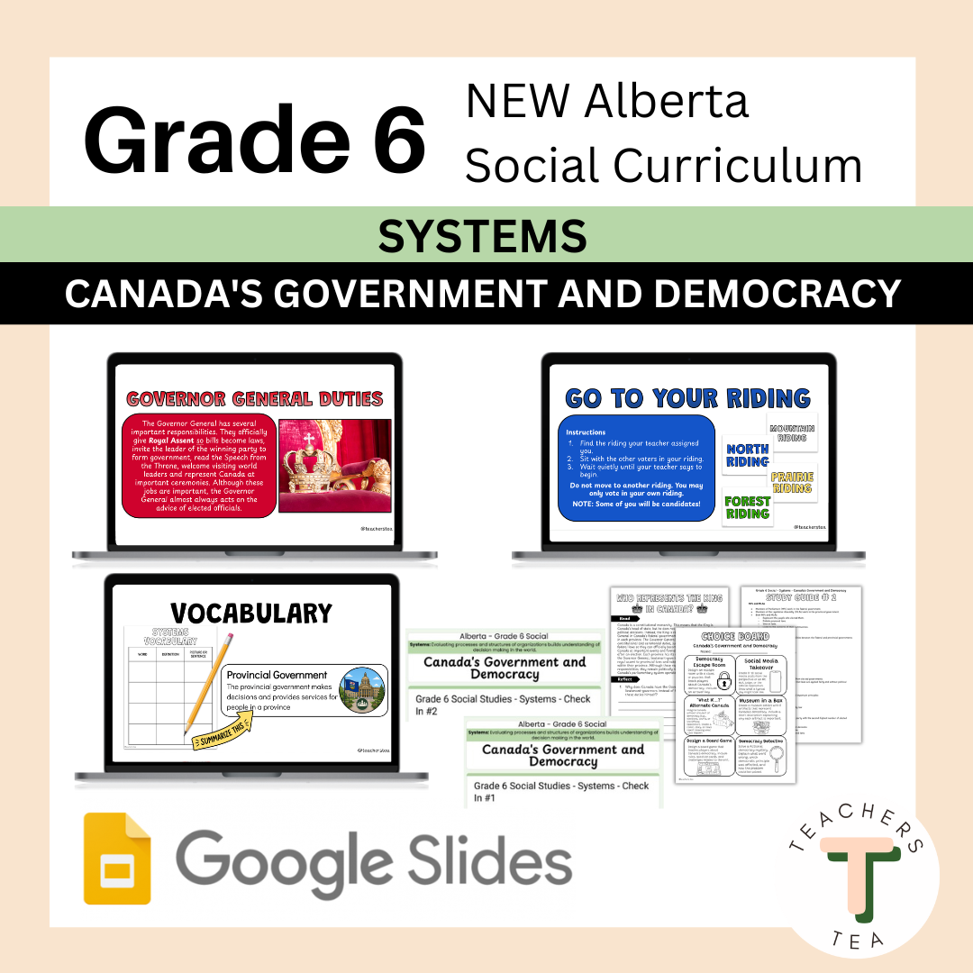 Alberta Grade 6 New Social Curriculum - Systems