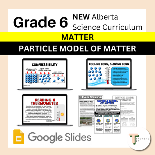 Alberta Grade 6 New Science Curriculum - MATTER - Particles of Matter