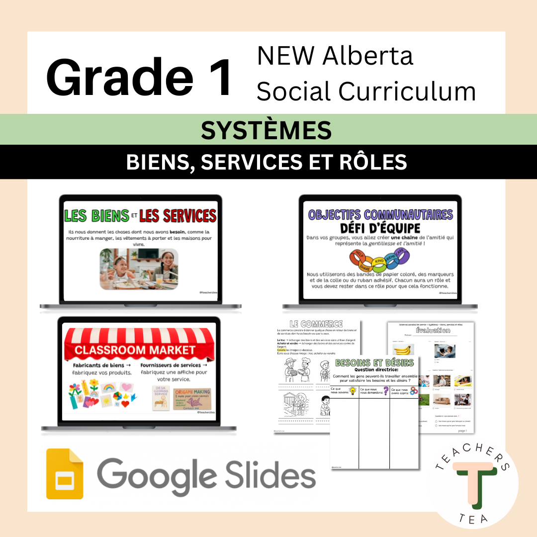 FRENCH Alberta Grade 1 New Social Curriculum - Systems