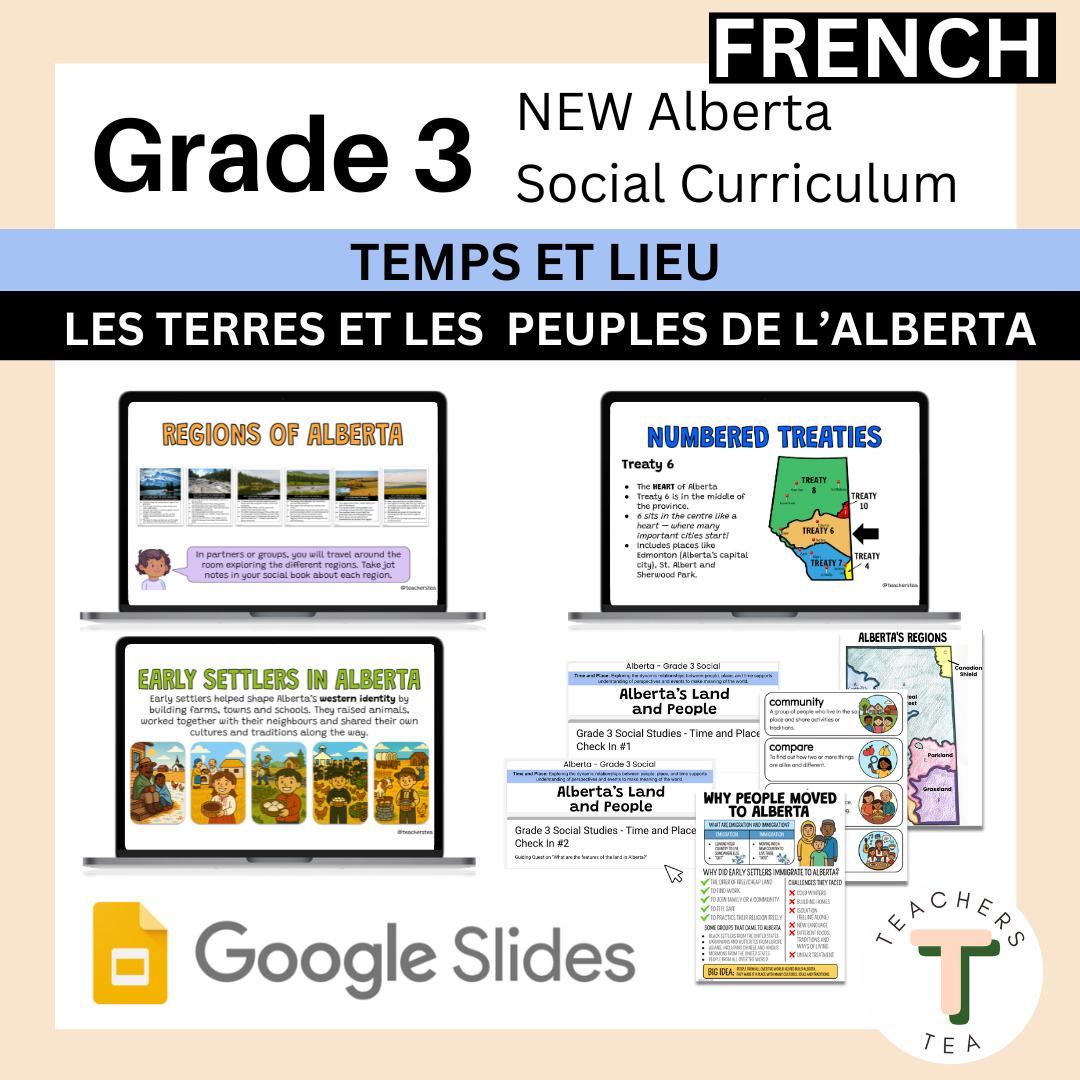 FRENCH - Alberta Grade 3 New Social Curriculum - Time and Place