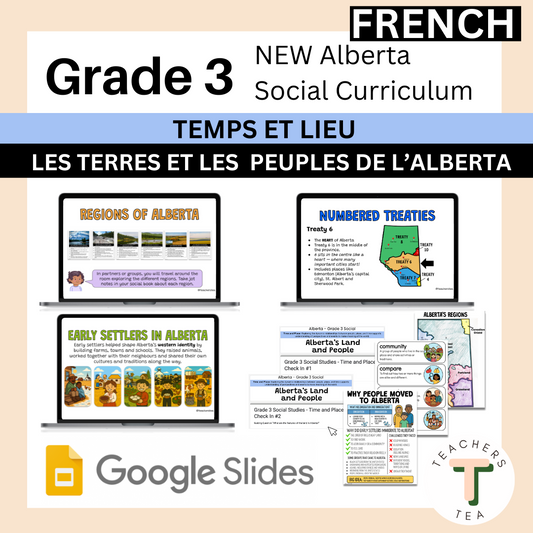 FRENCH - Alberta Grade 3 New Social Curriculum - Time and Place