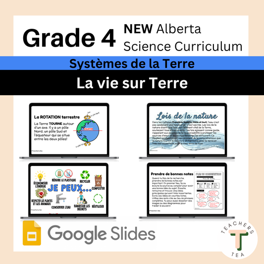 Alberta Grade 4 New Science Curriculum FRENCH - EARTH SYSTEMS - Life on Earth
