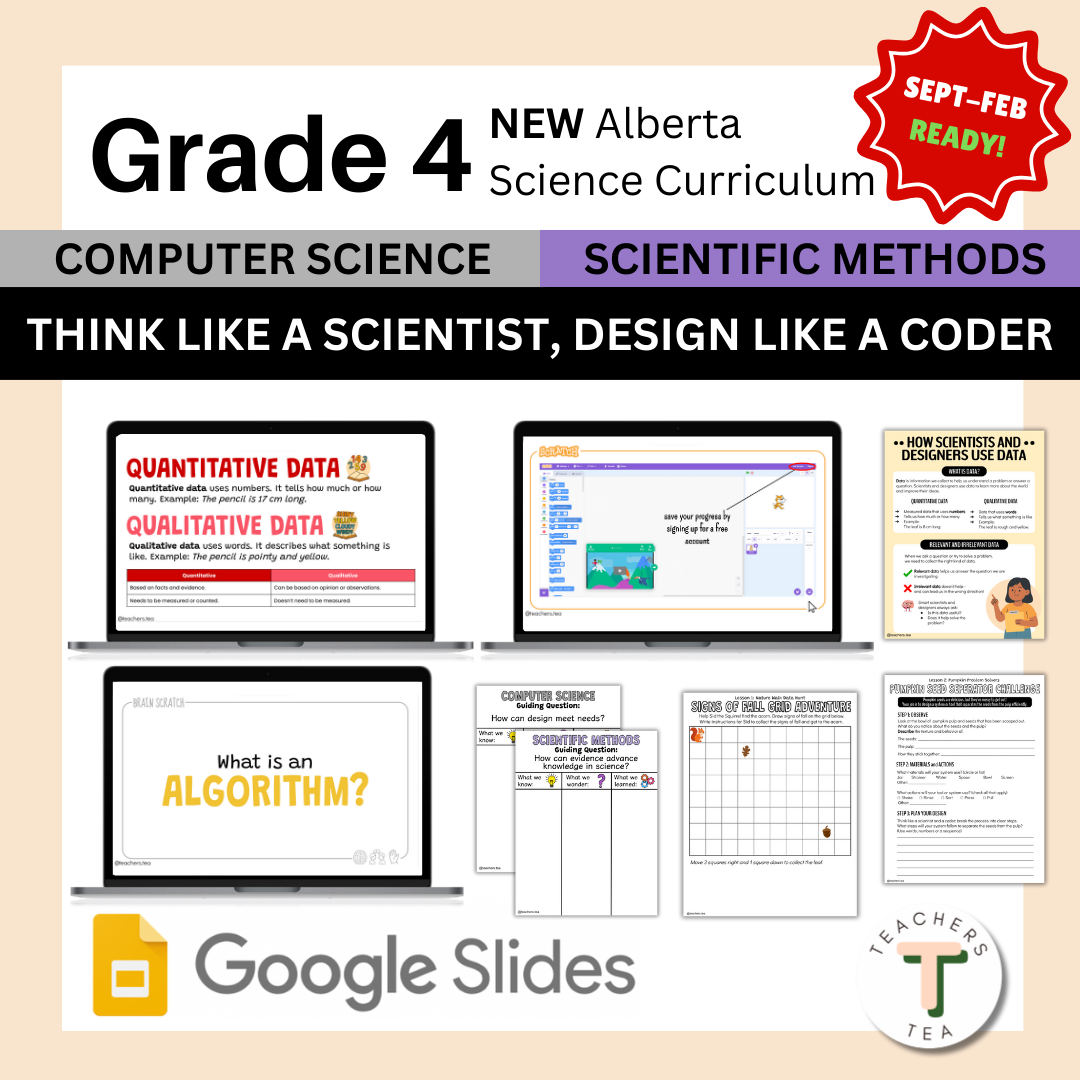 Alberta Grade 4 New Science Curriculum - Computer Science & Scientific Methods