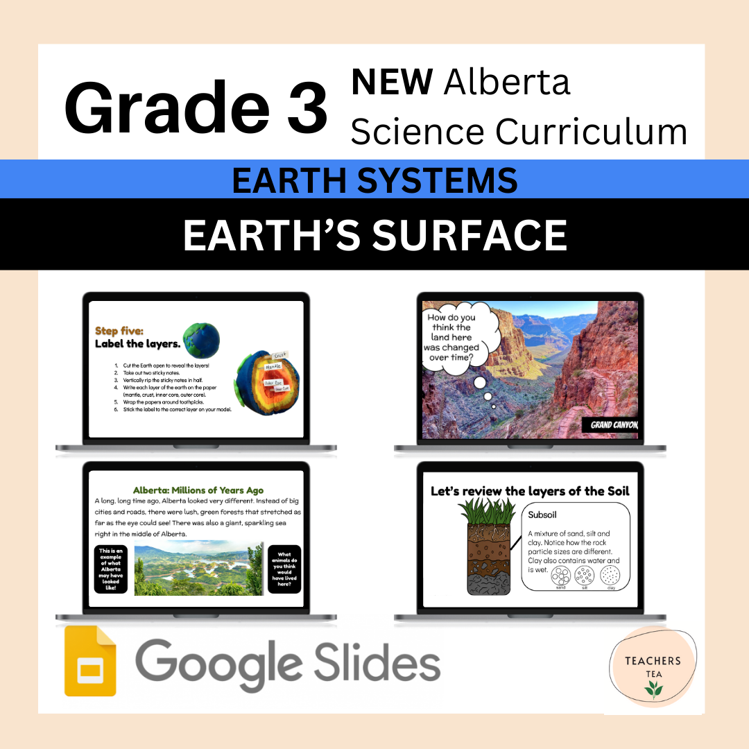 Alberta Grade 3 New Science Curriculum - EARTH SYSTEMS - Earth's Surface