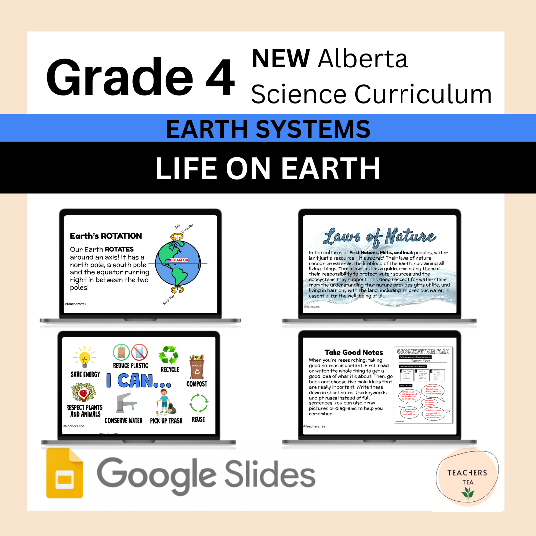 Alberta Grade 4 New Science Curriculum - EARTH SYSTEMS - Life on Earth