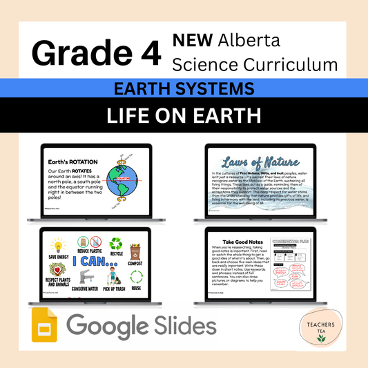 Alberta Grade 4 New Science Curriculum - EARTH SYSTEMS - Life on Earth